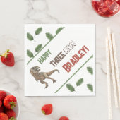 Drie Rex Verjaardag Waterverf Servet (Insitu)