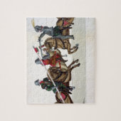 Drie ridders op een toernooi, bord uit 'A Histo' Legpuzzel (Verticaal)