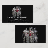 Drie riemen visitekaartje (Voorkant / Achterkant)