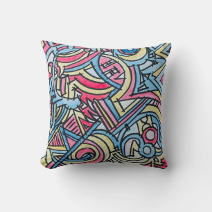 Drie Ring Circus- Moderne Geometrische Kunst Kussen