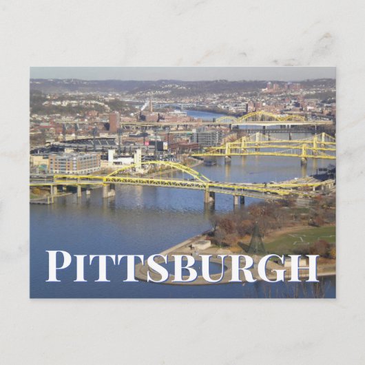 Drie rivieren | Pittsburgh, PA Briefkaart (Voorkant)