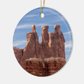 Drie roddels keramisch ornament (Links)