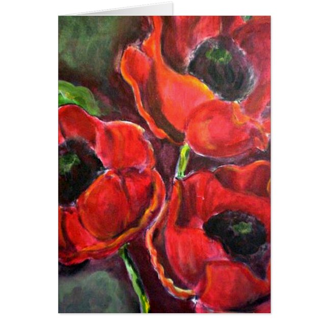 Drie rode papavers (Voorkant)