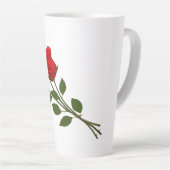 Drie rode rozen latte mok (Rechterhoek)