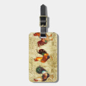 Drie Roosters Bagagelabel (Voorkant verticaal)