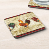 Drie Roosters Bier Onderzetter (Linkerzijde)