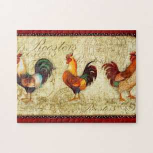 Drie Roosters Legpuzzel