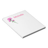 Drie roze anjers notitieblok (Schuin)