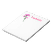 Drie roze anjers notitieblok (Gedraaid)