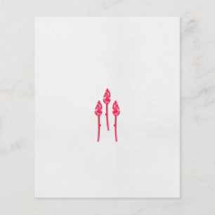 Drie roze bloemen met een zwarte achtergrond flyer