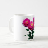 Drie Roze Dahlias Koffiemok (Voorkant links)