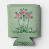 Drie roze rozen Thunder_Cove Blikjeskoeler (Achterkant)