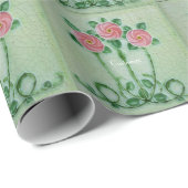 Drie roze rozen Thunder_Cove Cadeaupapier (Rol Hoek)