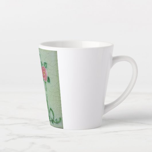 Drie roze rozen Thunder_Cove Latte Mok (Rechts)