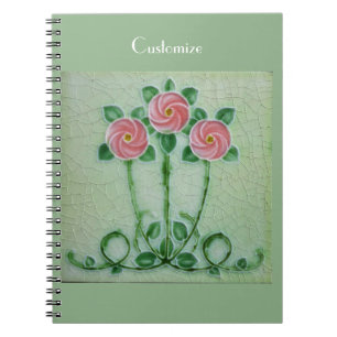 Drie roze rozen Thunder_Cove Notitieboek