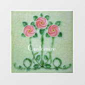 Drie roze rozen Thunder_Cove Raamsticker (Vel)