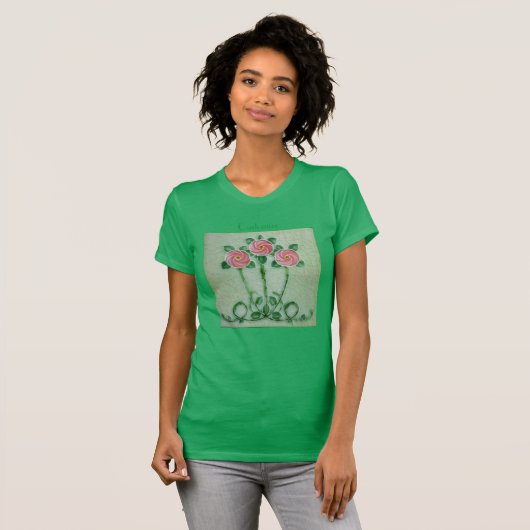 Drie roze rozen Thunder_Cove T-shirt (Voorkant volledig)