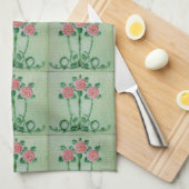 Drie roze rozen Thunder_Cove Theedoek (Quarter Fold)
