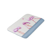 Drie roze vlammen badmat (Gekanteld)