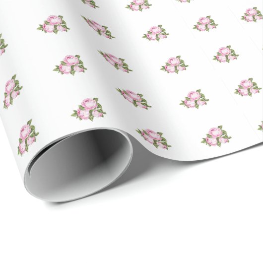 Drie Rozen Inpakpapier (Rol Hoek)