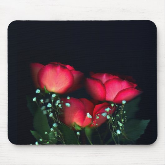 Drie Rozen Mousepad Muismat (Voorkant)