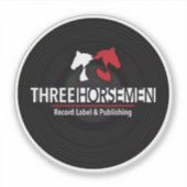 Drie ruiters registreren doorzichtige sticker (Voorkant)