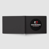 Drie ruiters registreren gastenboek (Volledig)