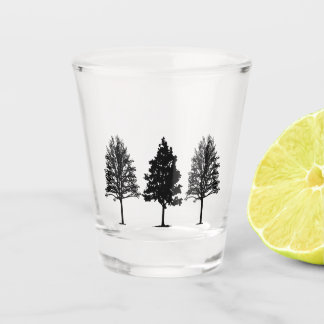 Drie ruitglas shot glas