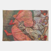 Drie Russische dansers van Edgar Degas Theedoek (Horizontaal)
