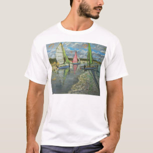 Drie Sailboten Bray Dunes Frankrijk T-shirt