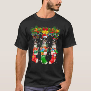 Drie Santa Reindeer Elf Entlebucher-bergen in T-shirt