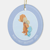 Drie Schattige Beren vrienden Keramisch Ornament (Links)