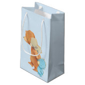 Drie Schattige Beren vrienden Klein Cadeauzakje (Achterkant Gekanteld)