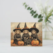 Drie Schattige heksen Briefkaart (Staand voorkant)