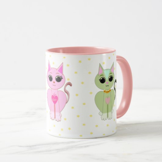 Drie schattige katten mok (Voorkant rechts)