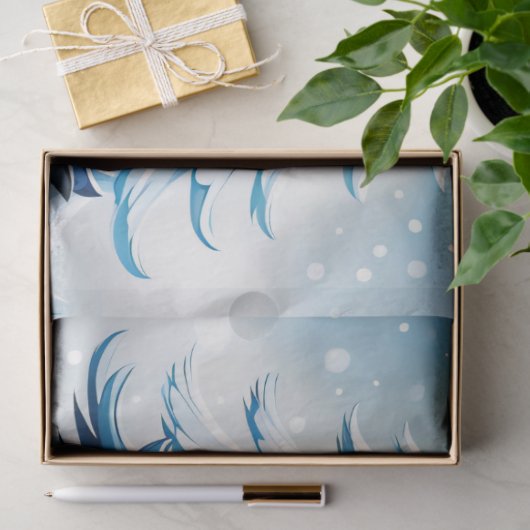 Drie schattige pinguïns tissuepapier (Geschenk)