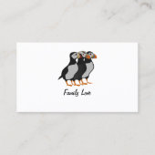 Drie Schattige Puffin Permanent Cartoon Visitekaartje (Voorkant)