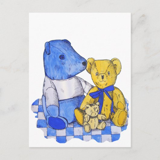 drie schattige studies over de originele kunst van briefkaart (Voorkant)