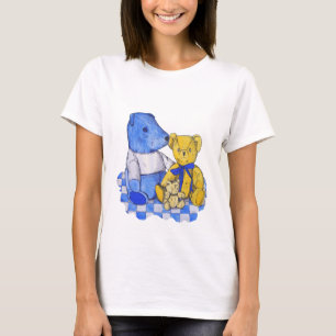 drie schattige studies over de originele kunst van t-shirt