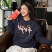 Drie Schattigee Ballerina's Trui