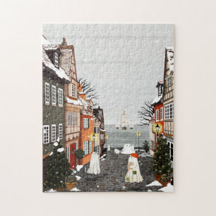 Drie schepen legpuzzel