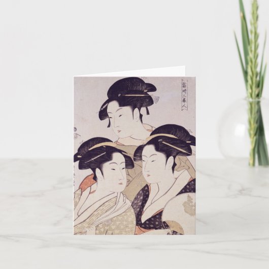 Drie schoonheden van het Cadeau Day Blank Note Kaa Kaart (Voorkant)