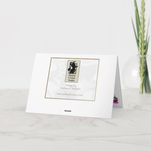 Drie Schotse distels Kaart (Achterkant)