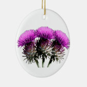 Drie Schotse Thistles Keramisch Ornament (Rechts)