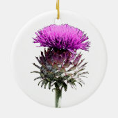 Drie Schotse Thistles Keramisch Ornament (Achterkant)