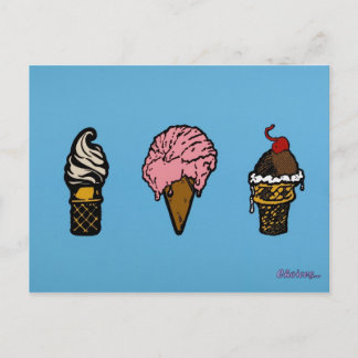 "DRIE SCOOPS" BRIEFKAART