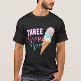 Drie scoops van plezier t-shirt
