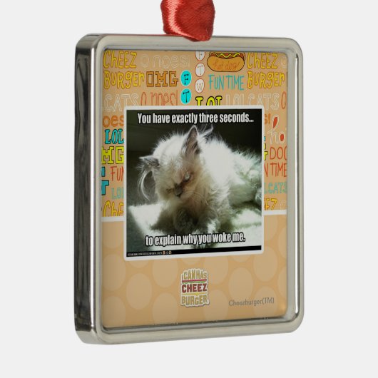 Drie seconden metalen ornament (Rechts)