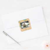 Drie seconden vierkante sticker (Envelop)