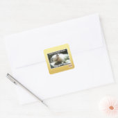 Drie seconden vierkante sticker (Envelop)